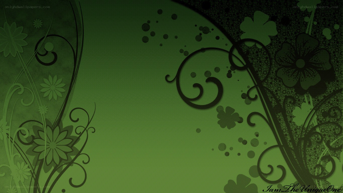 green floral pattern background