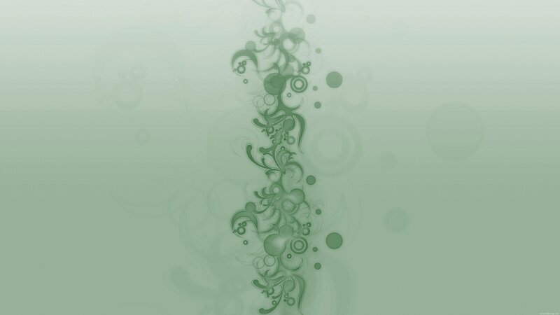 Green Floral Pattern — Calm, Abstract