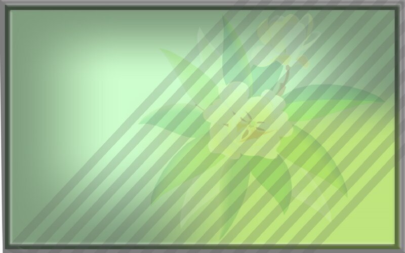 Green Floral Pattern — Calm, Digital Art