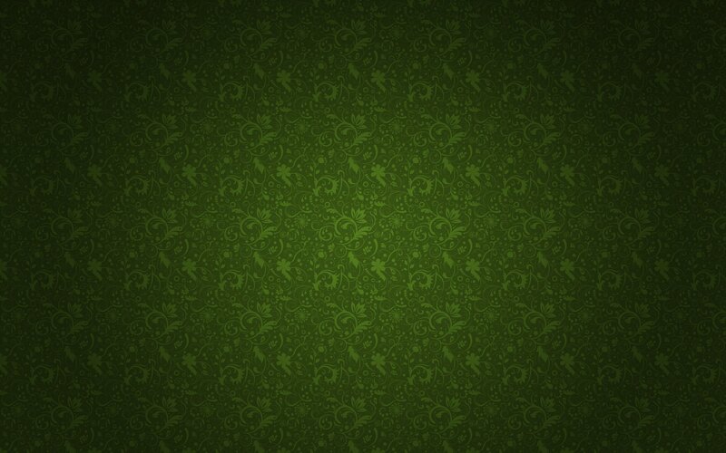 Green Floral Pattern — Calm, Vector Art, Flowers