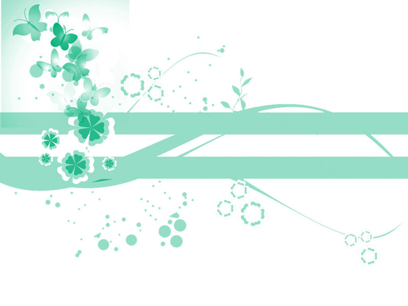 Green Floral Pattern — Light Green, Calm