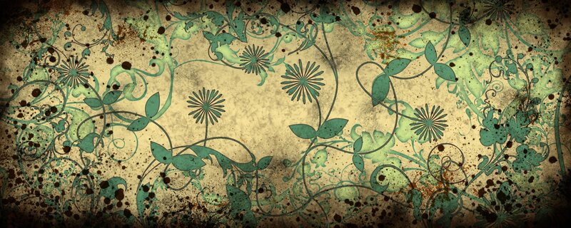 Green Floral Pattern — Ornate