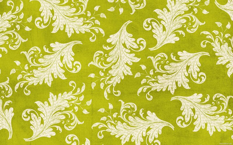 green floral pattern wallpaper