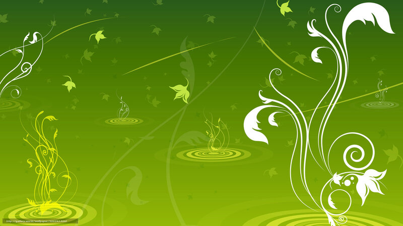 green floral swirls wallpaper