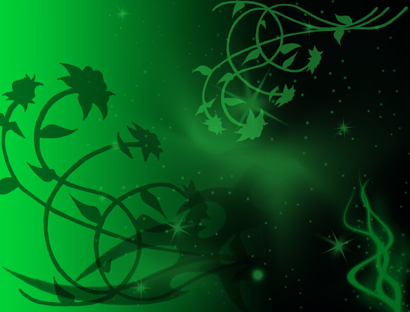 green floral vine background