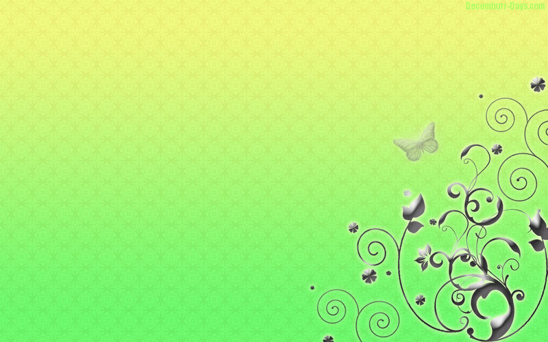 green floral wallpaper design