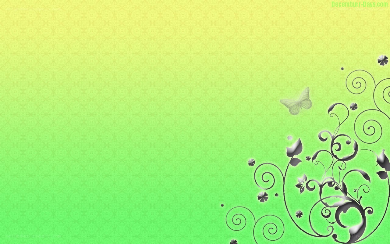 green floral wallpaper design