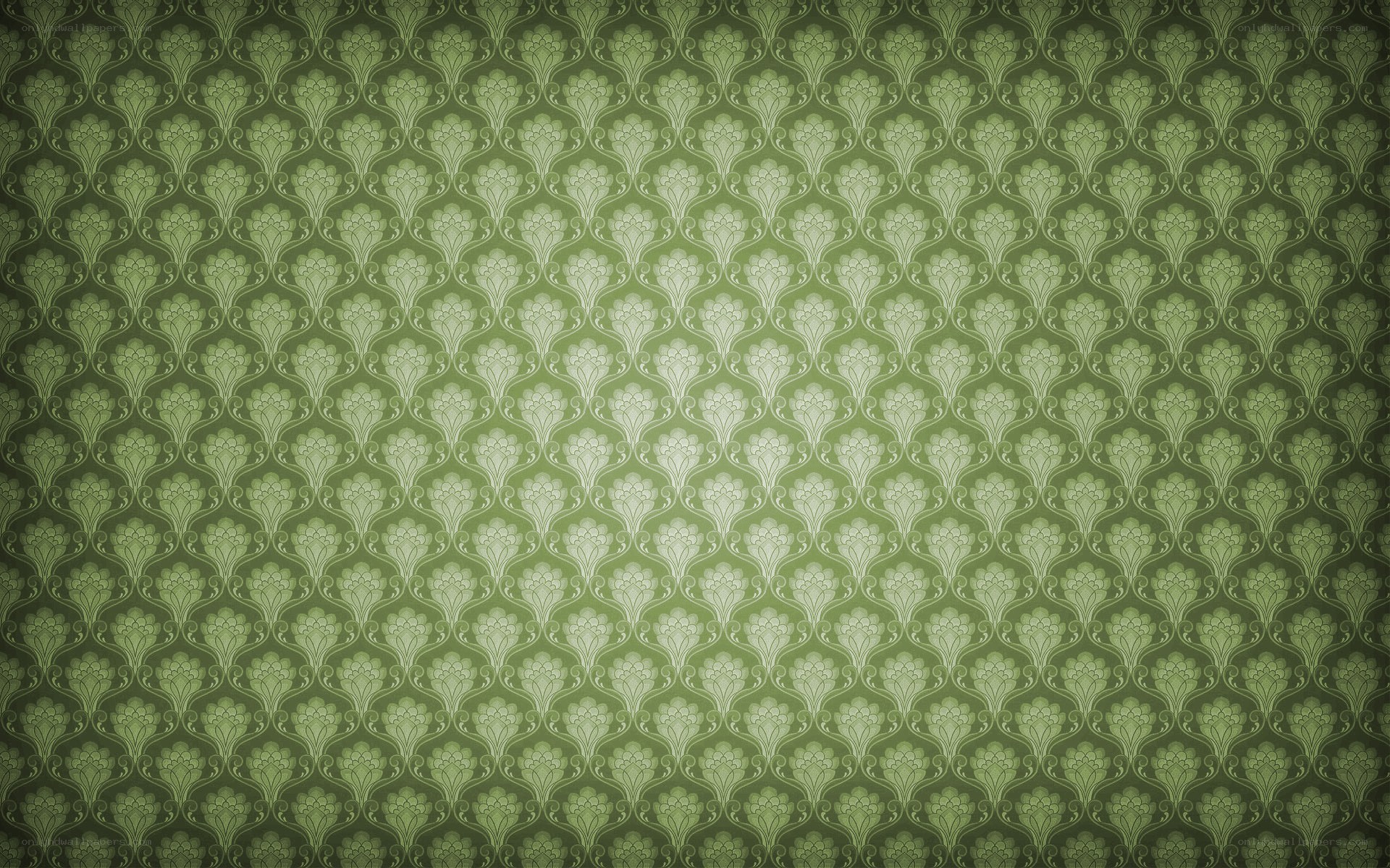 green floral wallpaper pattern