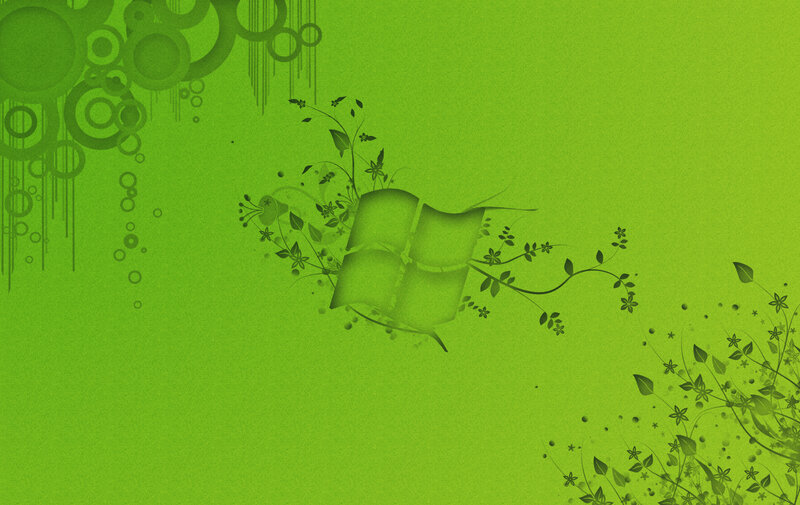 green floral windows design