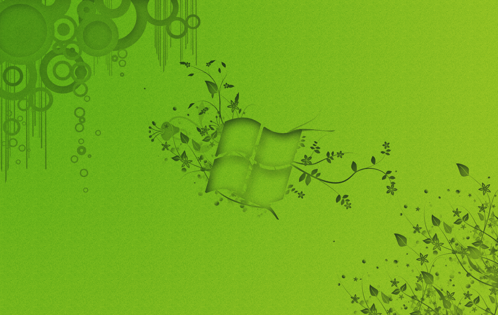 green floral windows design