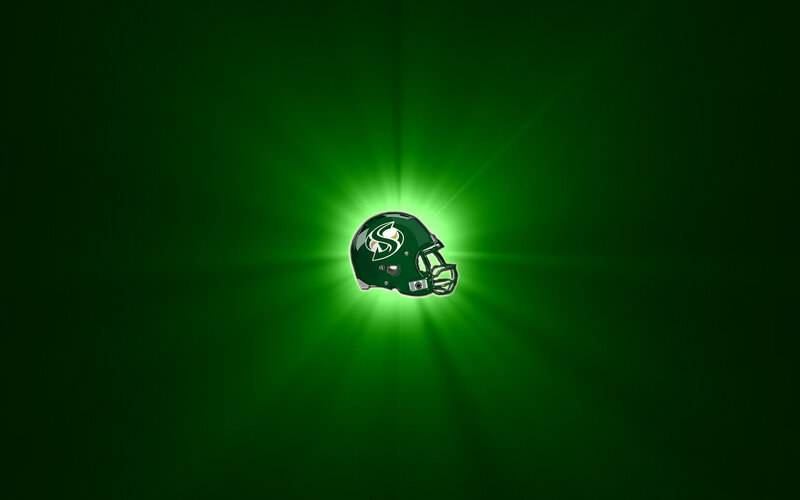 Green Football Helmet