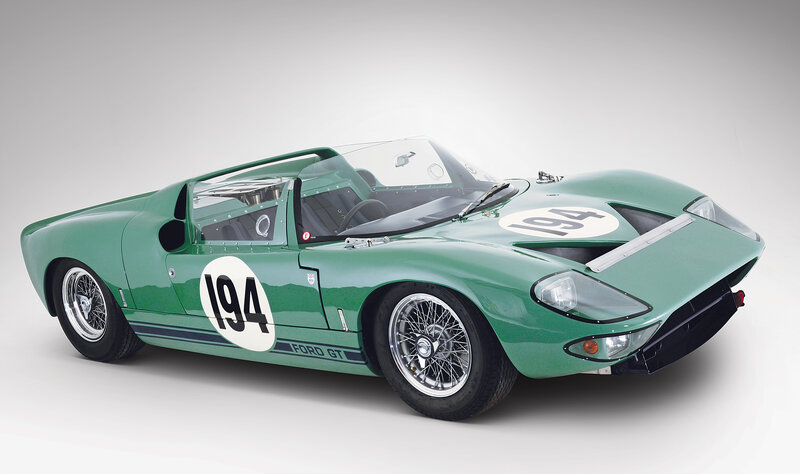 Green Ford GT race car