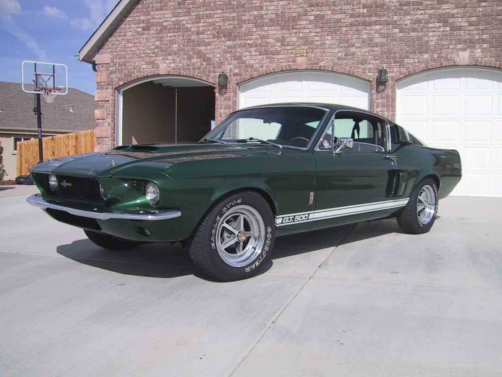 Green Ford Mustang Gt500