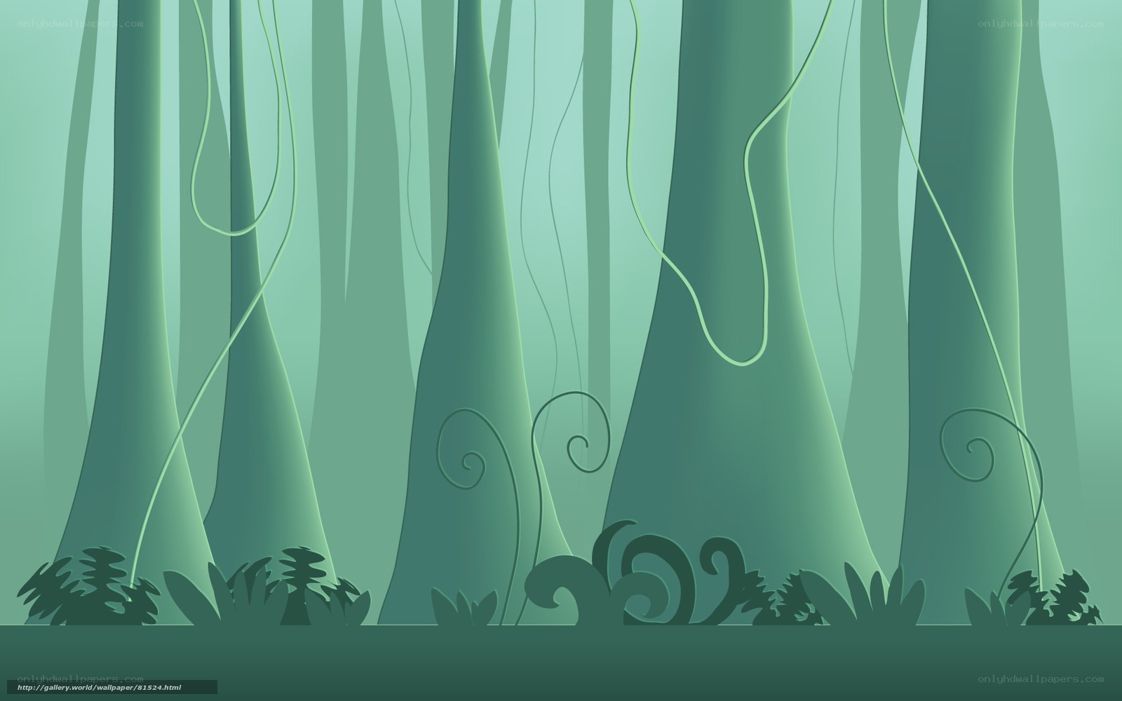 green forest background