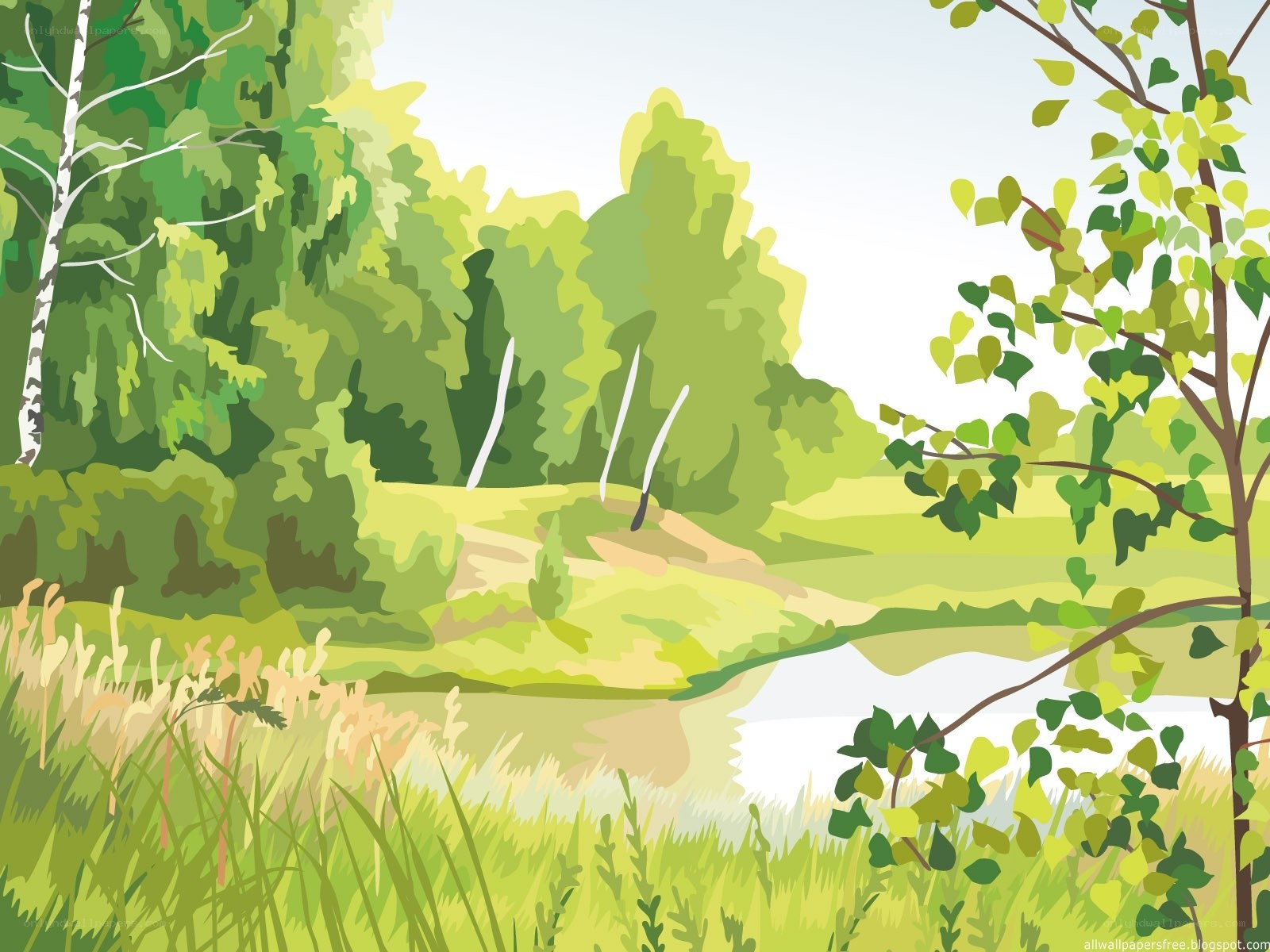 green forest landscape