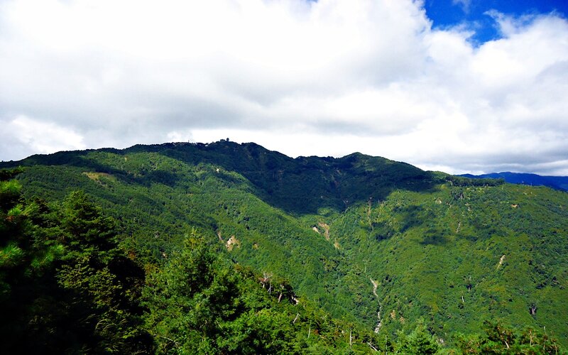 Green Forested Mountains — Serene, Afternoon, Photograph, Clouds