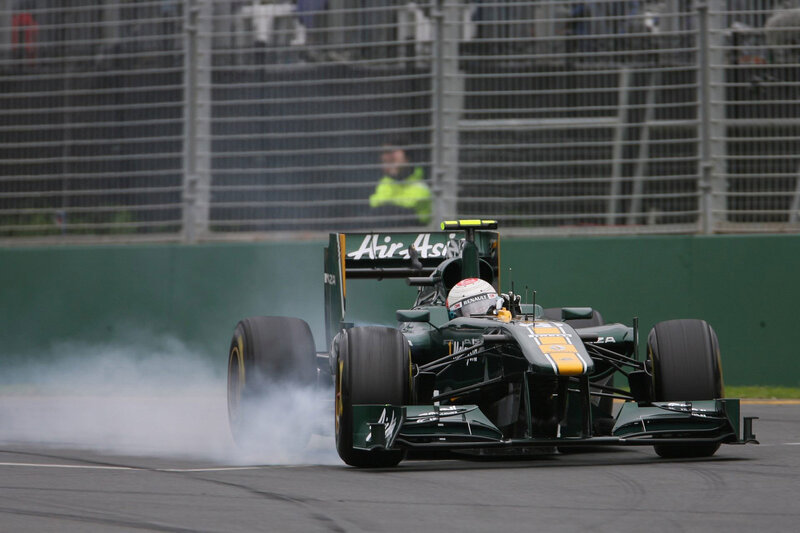 Green Formula One Car — Dynamic, Afternoon