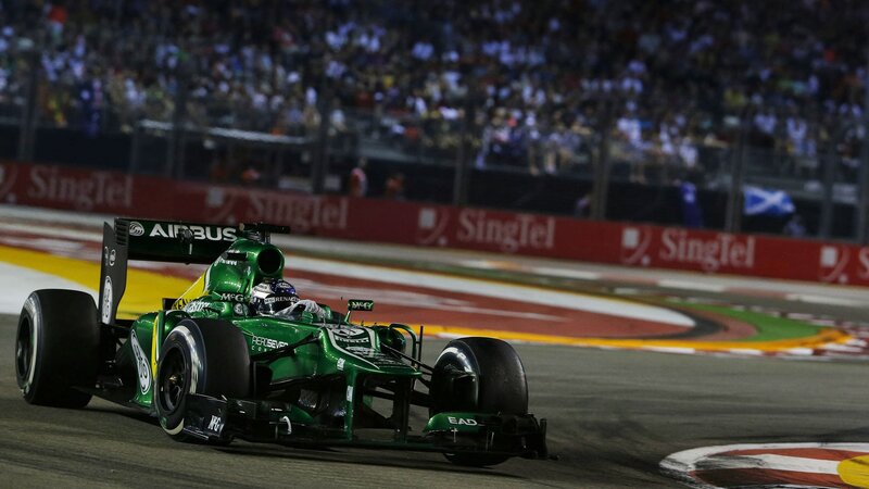 Green Formula One Car — Dynamic, Night, Photograph