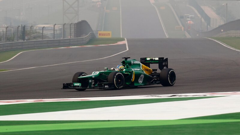 Green Formula One Car — Hazy