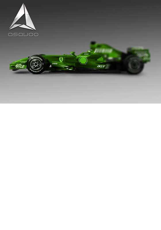 Green Formula One Car — Neutral, 3d Render