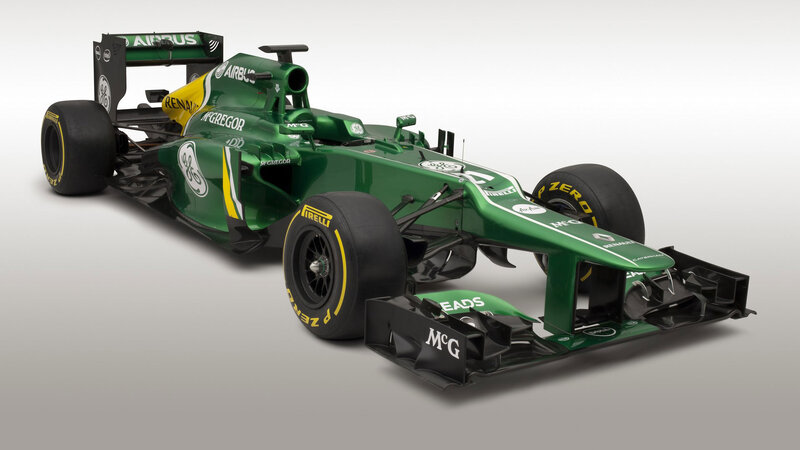 Green Formula One Car — Neutral, Photograph, Racing Car, Tires