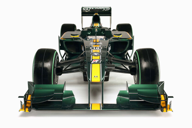 green formula one race car