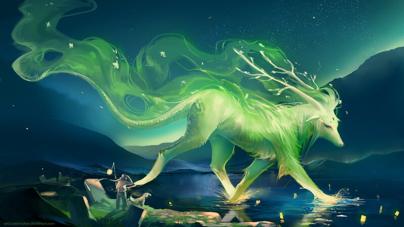 Green Fox-like Creature