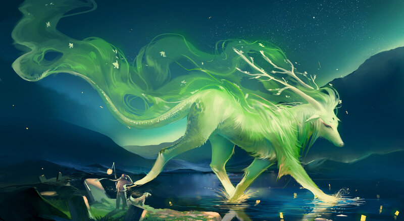 Green Fox Spirit