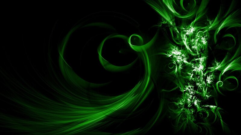 green fractal abstract art