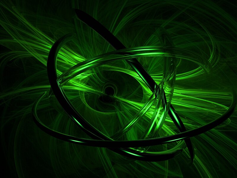 Green fractal abstract art