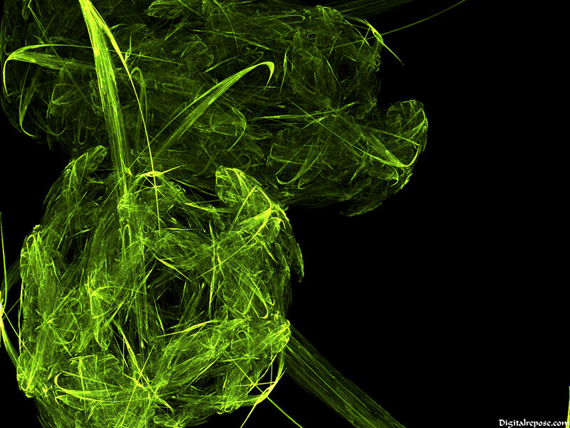 green fractal abstract design