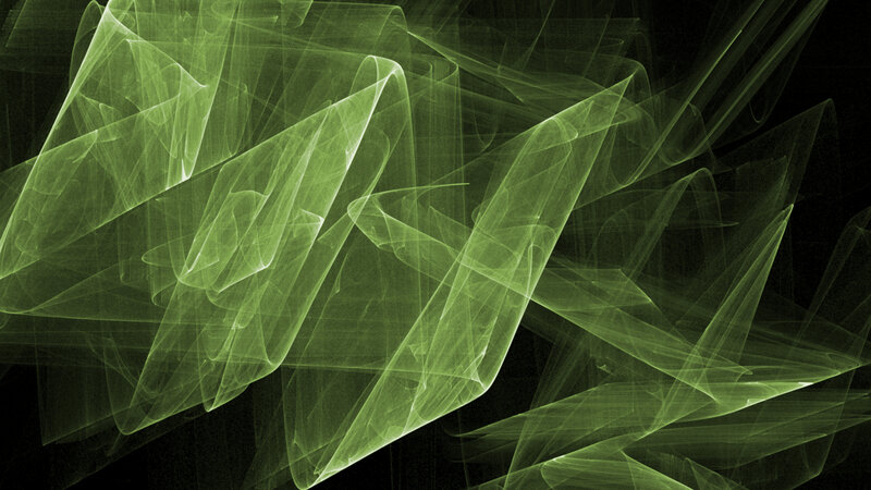 Green fractal abstract pattern
