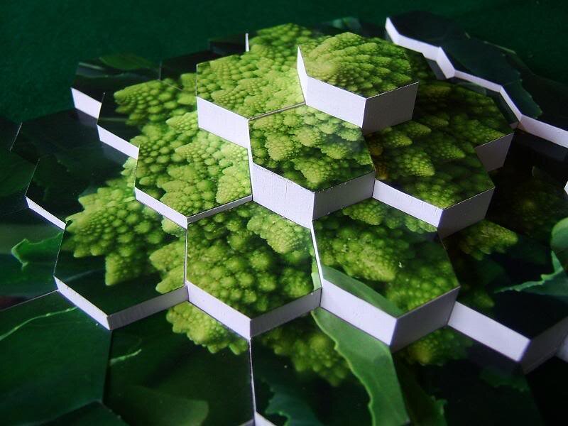 Green Fractal Art Structure