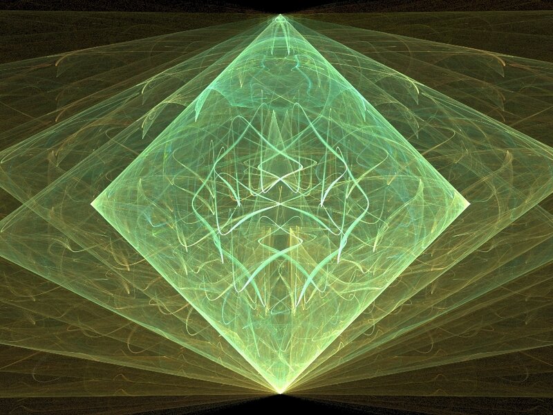 Green Fractal Diamond
