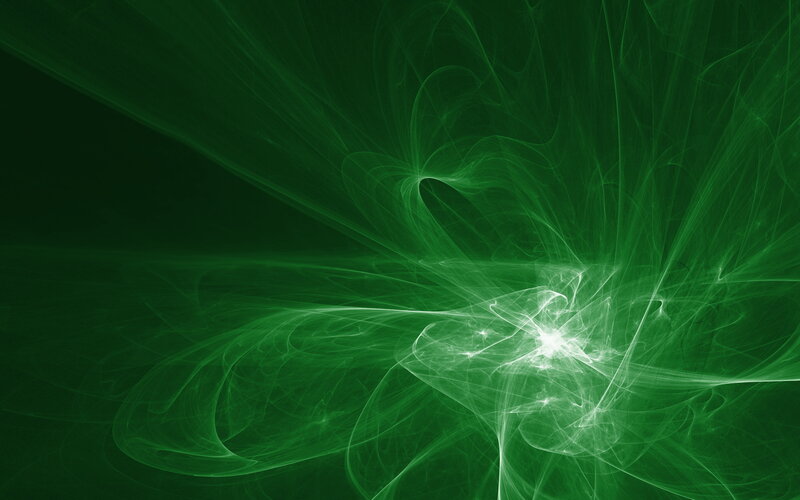 green fractal energy burst