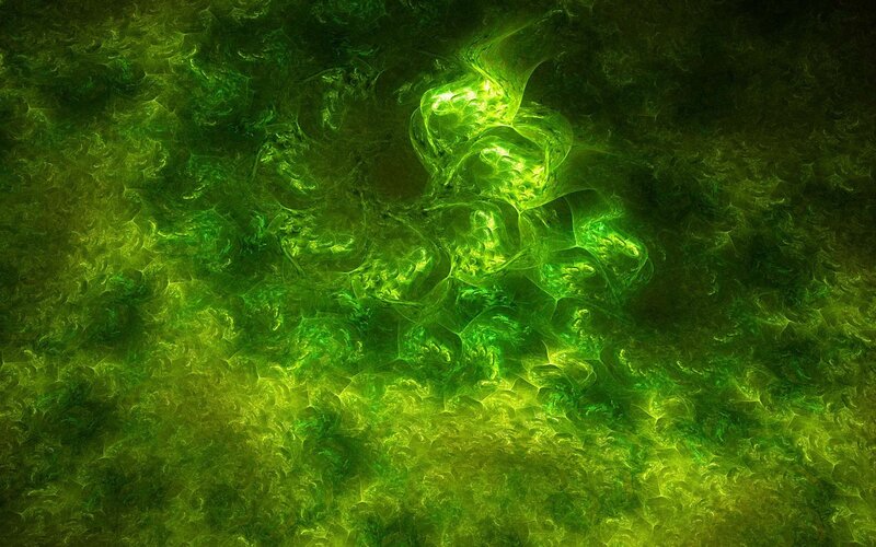 green fractal energy pattern