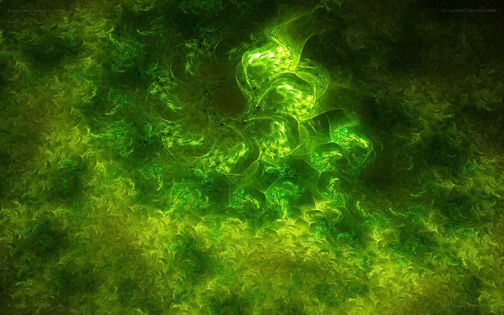 green fractal energy pattern