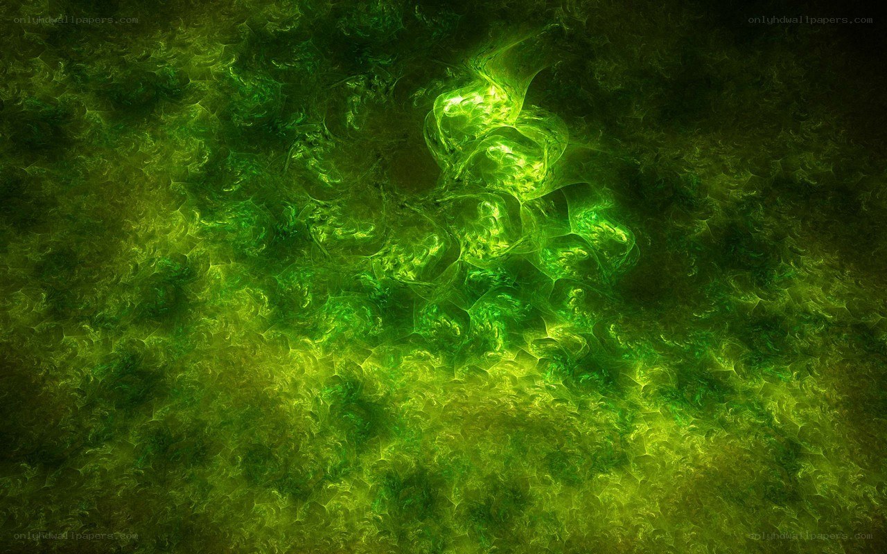 green fractal energy pattern