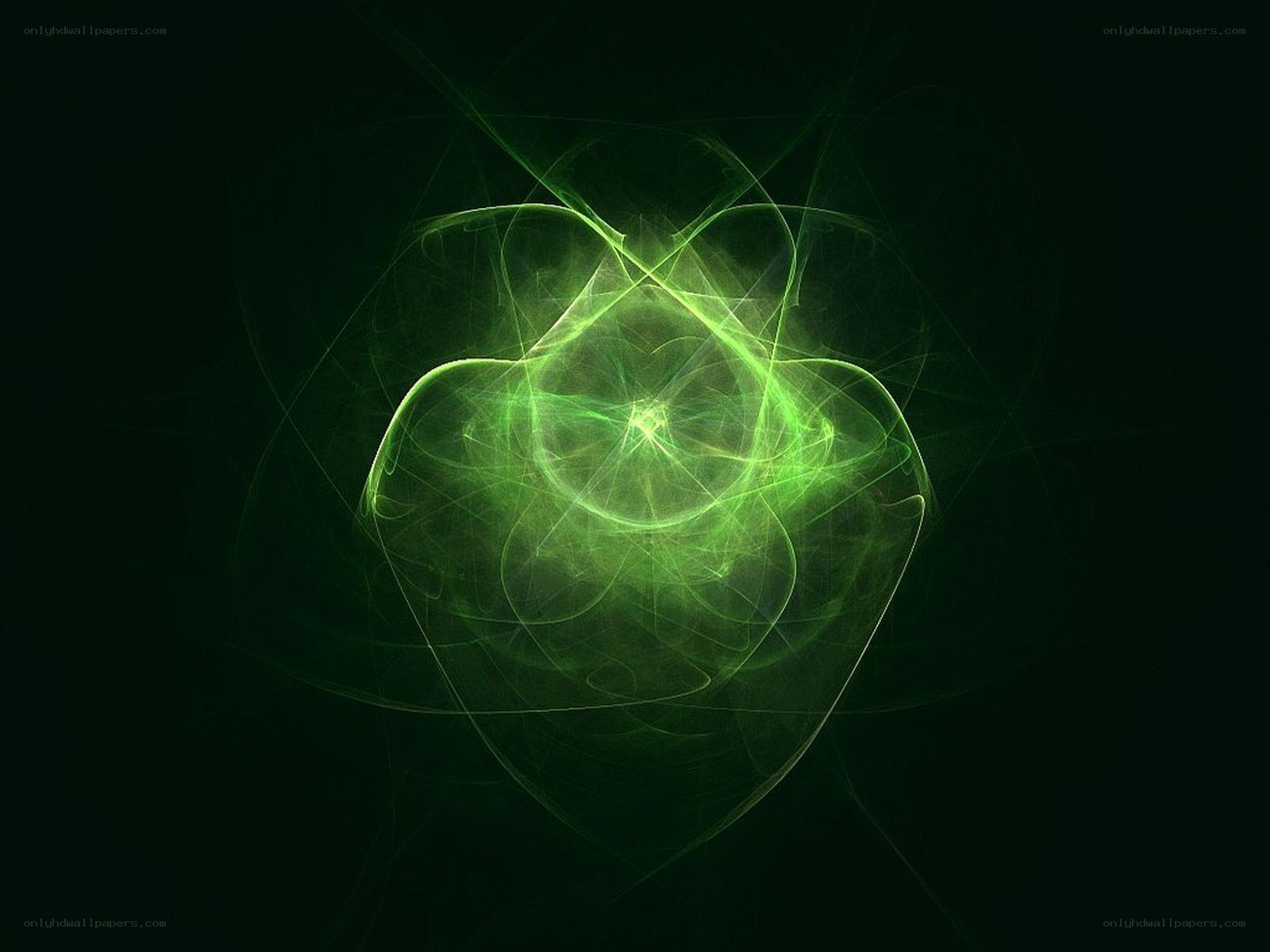green fractal energy pattern