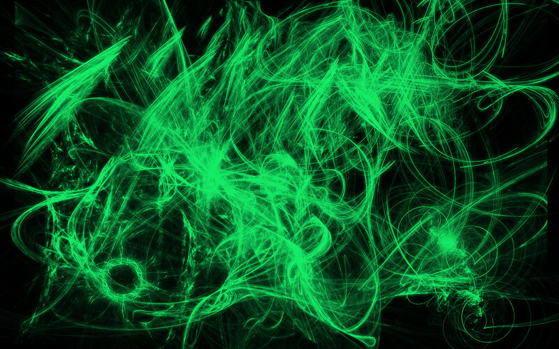 green fractal energy patterns