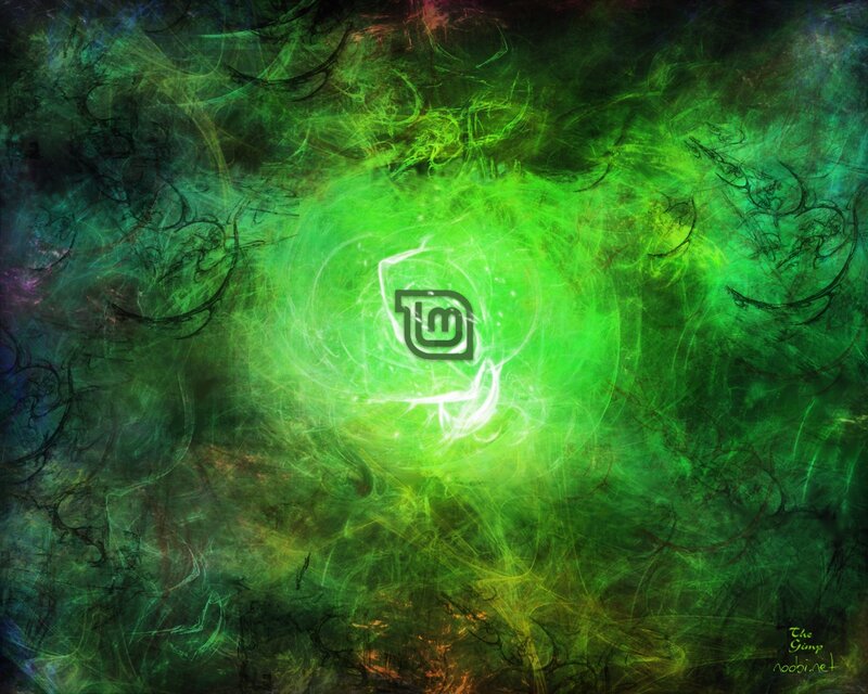 green fractal energy swirl