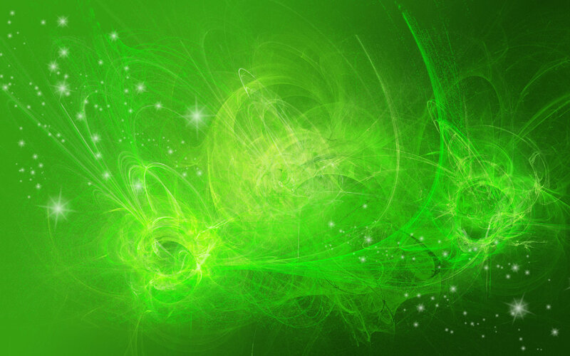 Green Fractal Energy Swirls — Energetic
