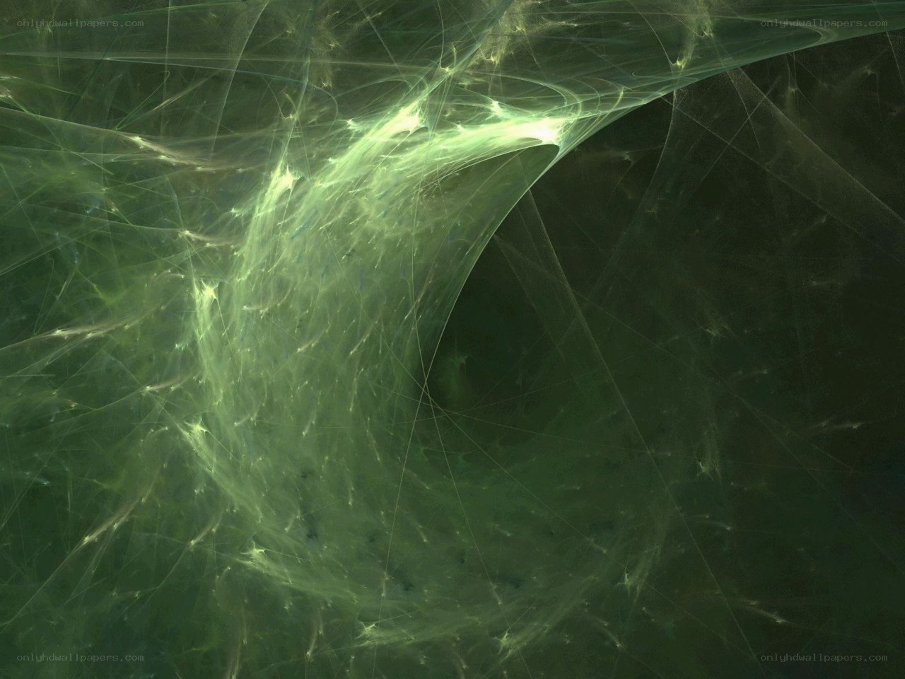 green fractal energy web