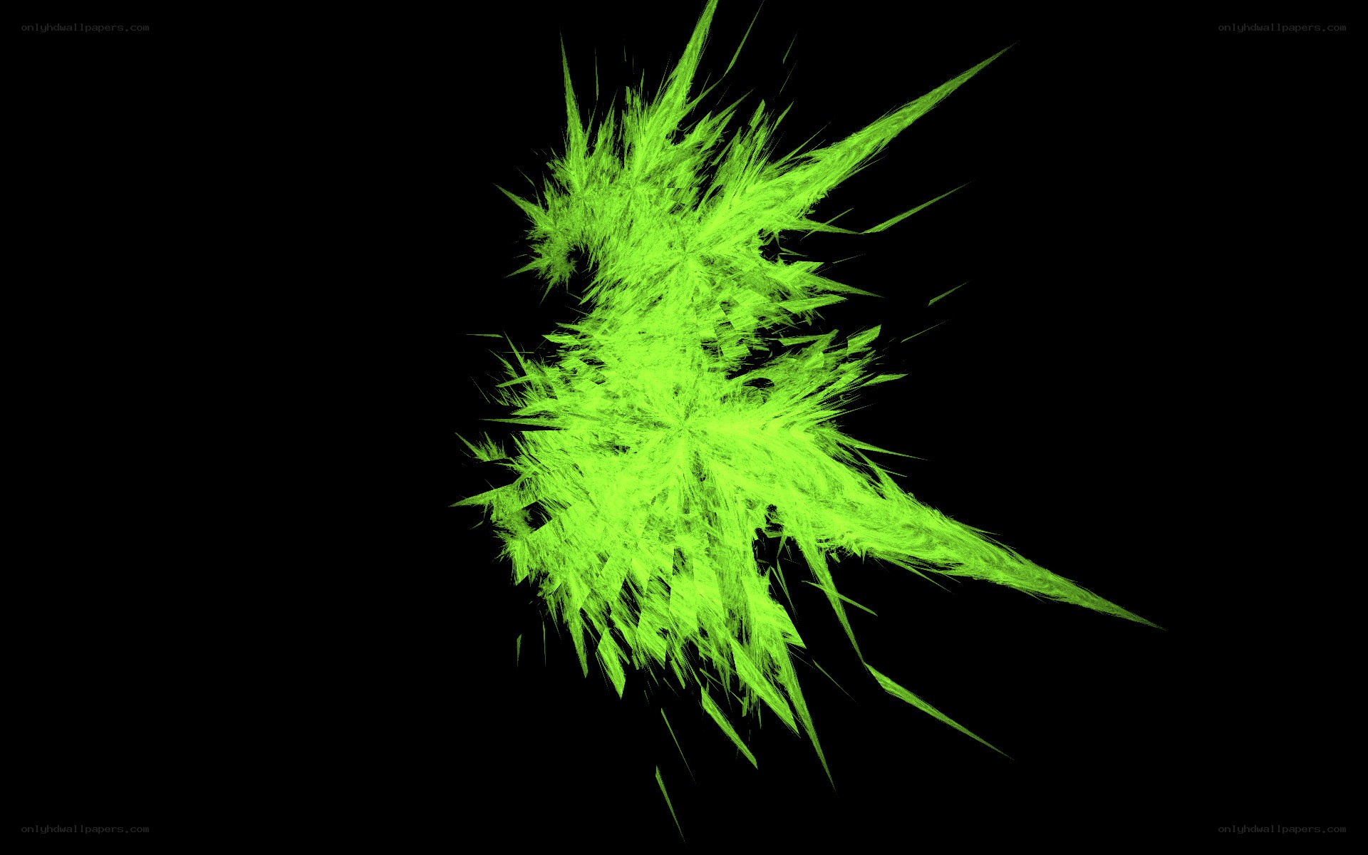 green fractal explosion