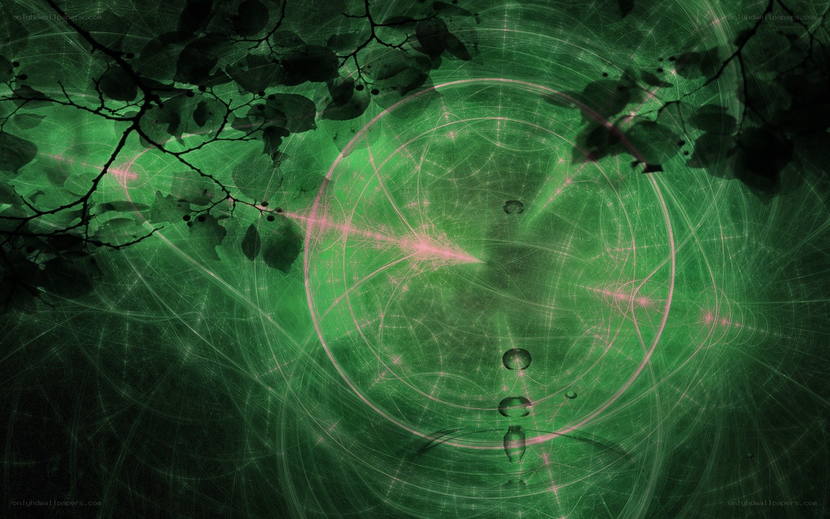 green fractal forest scene