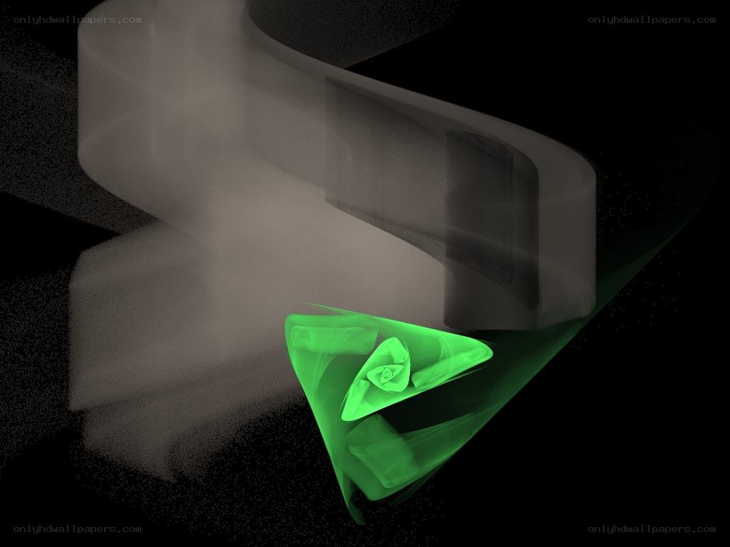 green fractal in motion