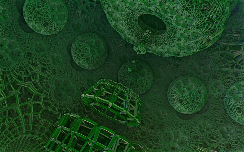 green fractal lattice structure