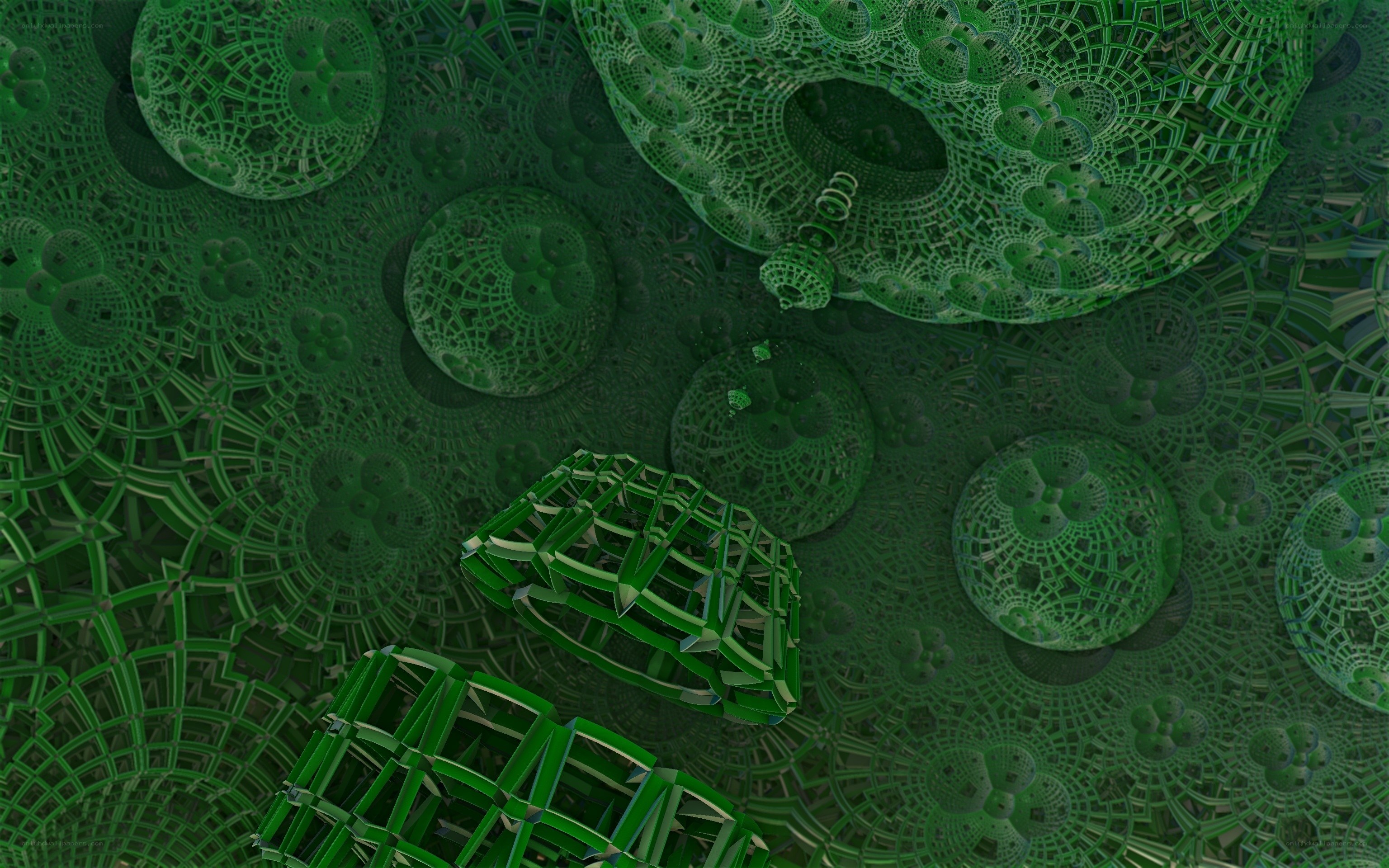 green fractal lattice structure