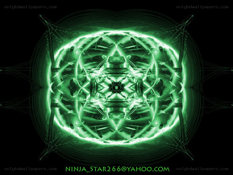 green fractal mandala