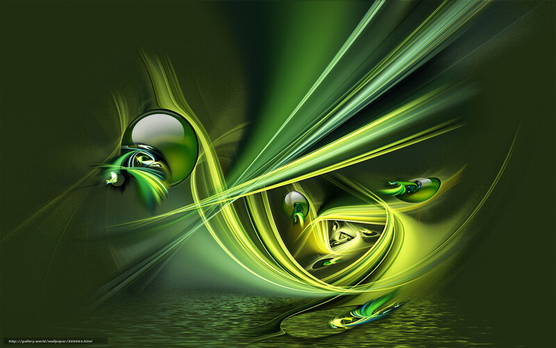 Green Fractal Motion Art